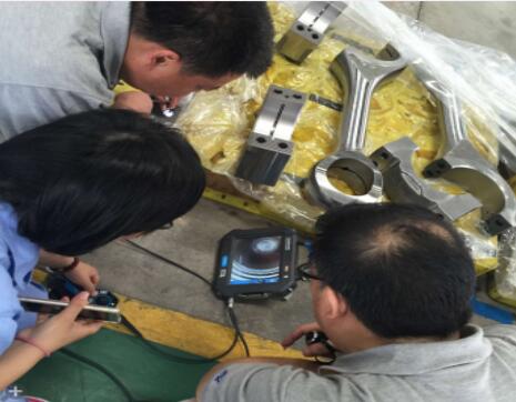 亚泰光电SIE工业内窥镜的检测现场